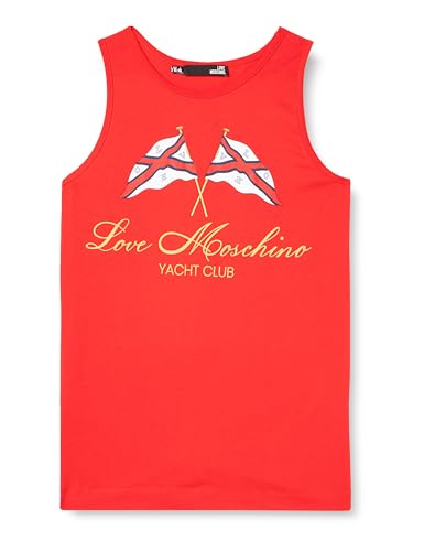 Love Moschino Women's Regular fit Tank Top, RED, 42 von Love Moschino