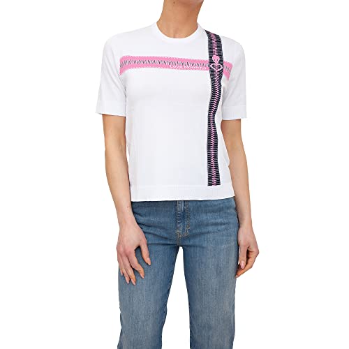 Love Moschino Women's Short-Sleeved Roundneck t-Shirt Pullover, Optical White, 44 von Love Moschino