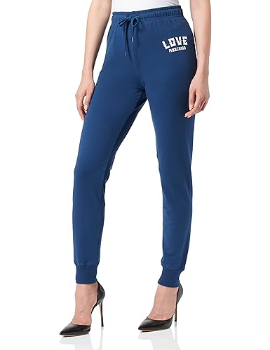 Love Moschino Women's Slim fit Jogger Casual Pants, Blue, 46 von Love Moschino