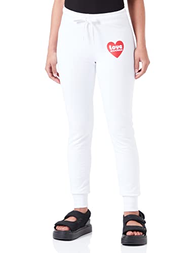 Love Moschino Women's Slim fit Jogger Casual Pants, Optical White, 40 von Love Moschino