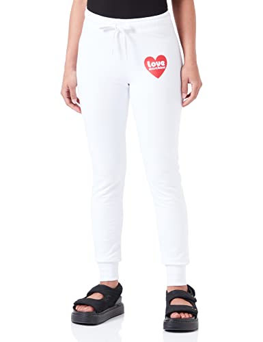 Love Moschino Women's Slim fit Jogger Casual Pants, Optical White, 42 von Love Moschino