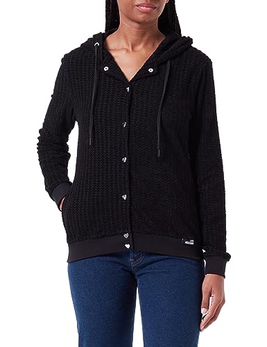 Love Moschino Women's Zippered Jacket, Black, 46 von Love Moschino