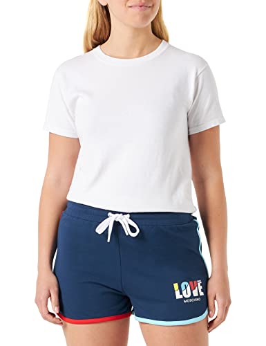 Love Moschino Women's hot Pants Casual Shorts, Blue, 38 von Love Moschino