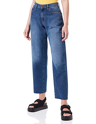 Love Moschino Womens Boyfriend Jeans, Blue Denim, 29 von Love Moschino