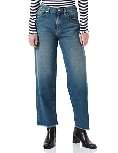 Love Moschino Womens Boyfriend fit 5 Pocket Trousers. Vintage wash Jeans, ZZSW1240, 30 von Love Moschino