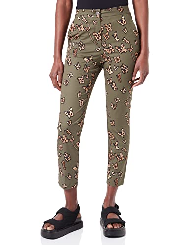 Love Moschino Womens Cigarette fit Trousers Casual Pants, FARFAL.FO.Verde, 40 von Love Moschino