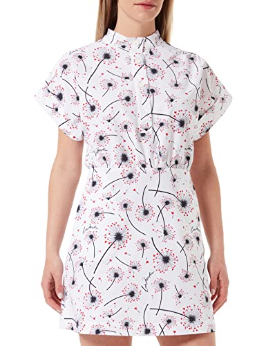 Love Moschino Womens Regular fit Short Sleeves with Korean Collar Dress, Dandelion F.BCO, 46 von Love Moschino