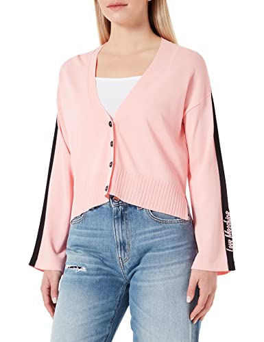 Love Moschino Womens asymmentrical Lengths Cardigan Sweater, PINK, 46 von Love Moschino