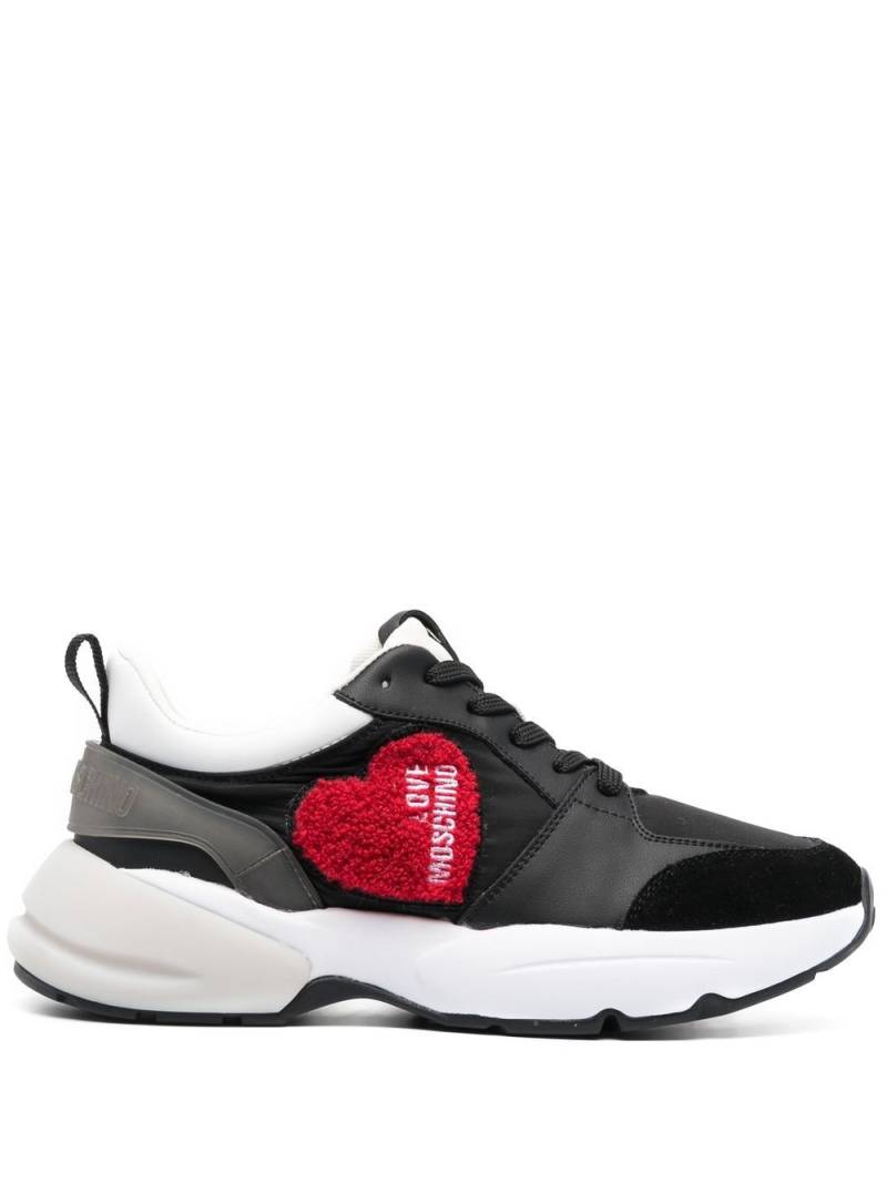 Love Moschino Sneakers mit Herz-Patch - Schwarz von Love Moschino