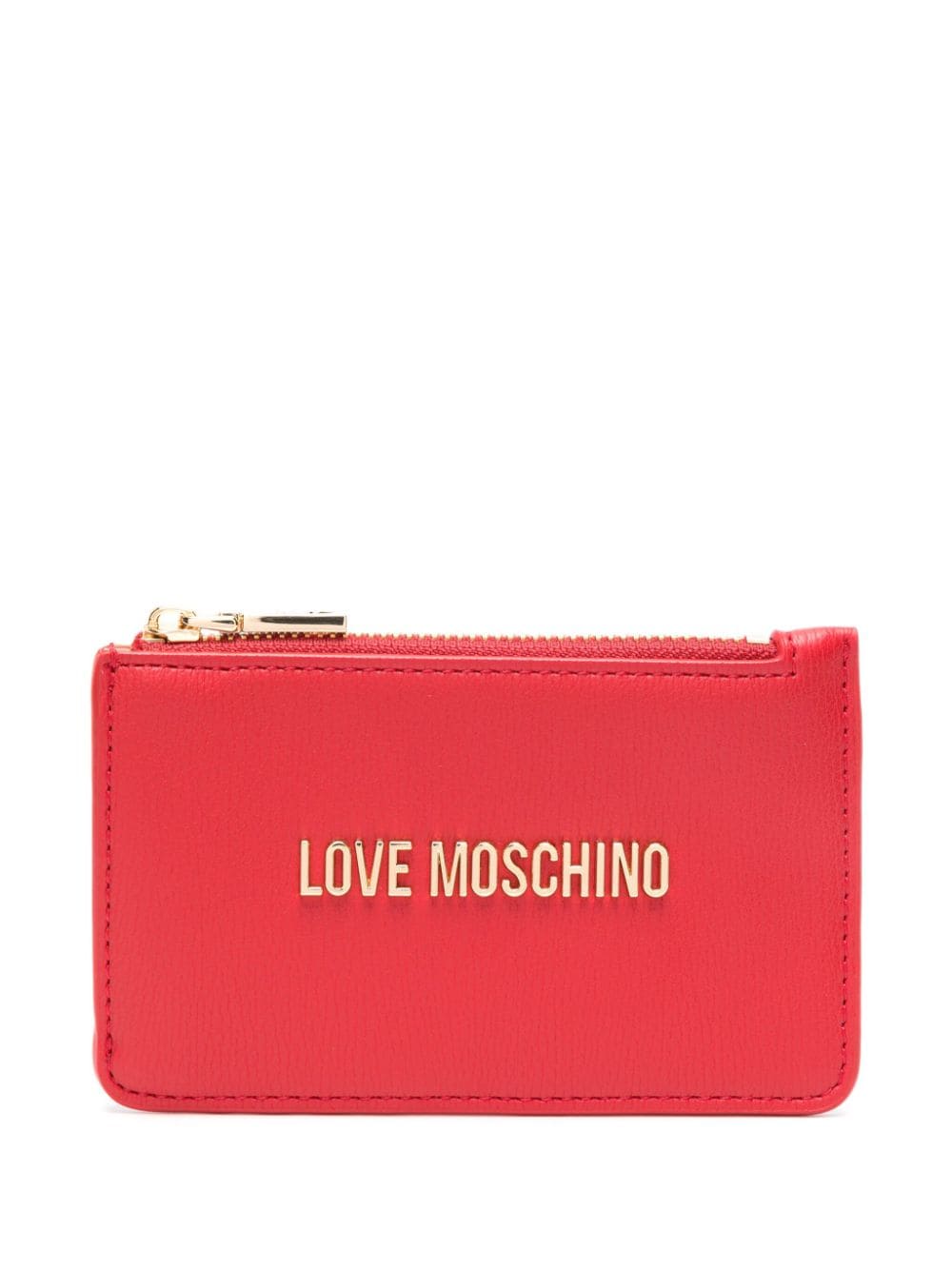 Love Moschino Portemonnaie mit Logo-Schild - Rot von Love Moschino