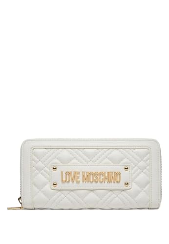 Lovo Moschino Geldbörse, gesteppt, La0100 - Weiß, Taglia Unica von Love Moschino