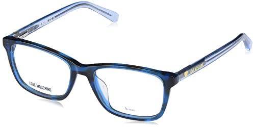 Moschino Love Unisex Mol566/tn Sunglasses, JBW/16 Blue Havana, 49 von Love Moschino