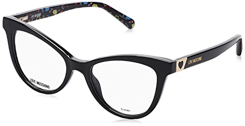 Moschino Love Unisex Mol576 Sunglasses, 807/18 Black, 51 von Love Moschino
