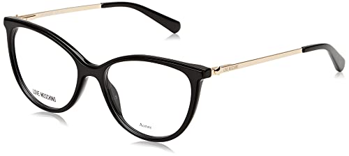 Moschino Love Unisex Mol591 Sunglasses, 807/14 Black, 57 von Love Moschino