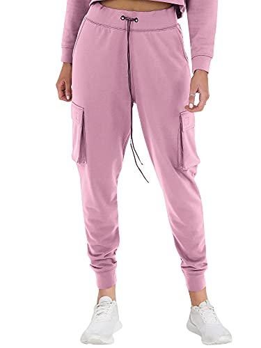 Love My Fashions® Damen Casual Cargo Jogginghose Weiches warmes Fleece Slim Fit Elastische Jogginghose mit hohem Bund Combat mit Kordelzug und Taschen. von Love My Fashions