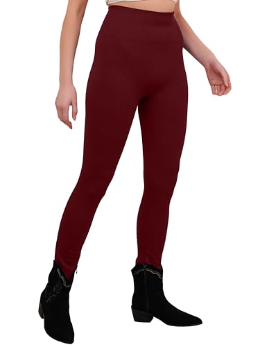 Love My Fashions® Damen-Leggings in voller Länge, superweich, hoch tailliert, elastisch, warm, dick, mit Fleece gefüttert, nahtlos von Love My Fashions