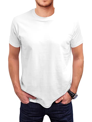 Love My Fashions® Herren Runden Nacken Kurz Ärmel Schmucklos T-Shirt von Love My Fashions