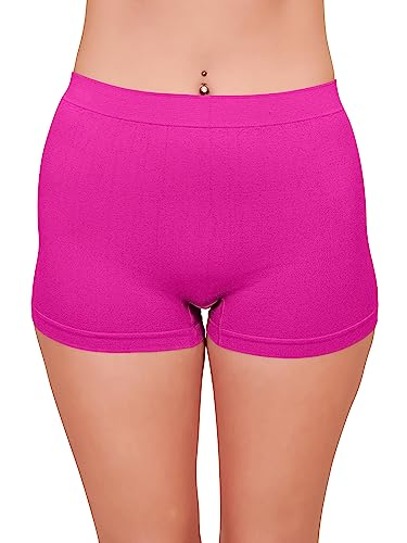 Love My Fashions ® Damen-Boxershorts, hoch geschnittene Nahtlose Unterwäsche für Damen, Dehnbare Bauchkontrolle, atmungsaktive Hipster-Shorts zum Laufen von Love My Fashions