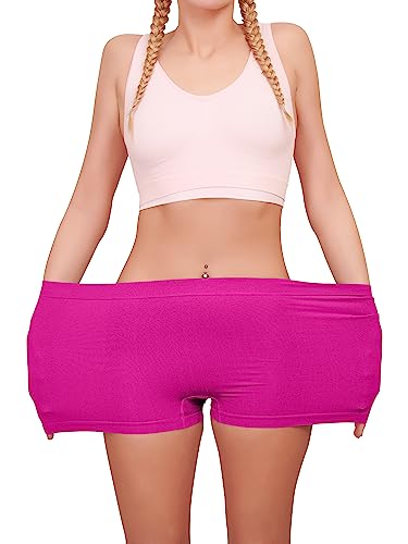 Love My Fashions Frauen Boyshorts Microfaser Hohe Taille Boxershorts Nahtlos Dehnbar Volle Abdeckung Unterwäsche für Damen von Love My Fashions