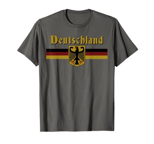 Love Oktoberfest German Party Gifts Deutschland Deutschland Flagge Banner Retro Vintage T-Shirt für Damen & Herren Grau Klein EU 38-40/ S von Love Oktoberfest German Party Gifts