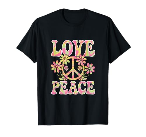 Love Peace - 60er 70er Party Kostüm Kinder Hippie T-Shirt Love Peace - 60er 70er Party Kostüm Kinder Hippie T-Shirt von Love Peace Groovy Retro Vintage Festival