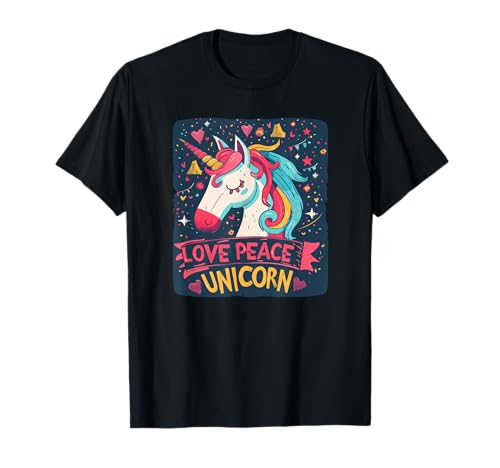 Einhorn mit Liebe und Frieden für Kinder und Erwachsene T-Shirt Einhorn mit Liebe und Frieden für Kinder und Erwachsene T-Shirt von Love Peace Unicorn Outfit