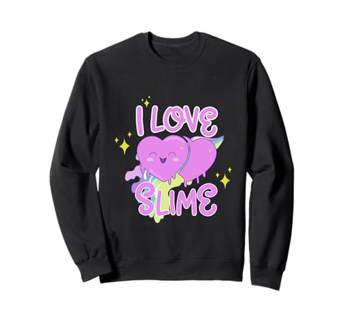 I Love Slime – Mädchen Kleinkind Vorschule Kindergarten Lehrer Sweatshirt von Love Slime Designs by Fasaza