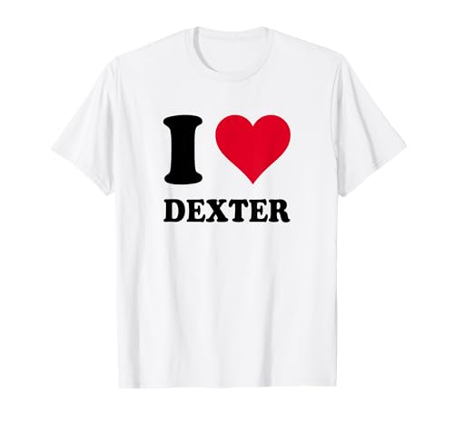 Love Stories Ich Liebe Dexter T-Shirt, Frauen, Unisex-Erwachsene, Weiß, S, V-Ausschnitt, Kurzarm Love Stories Ich Liebe Dexter T-Shirt, Frauen, Unisex-Erwachsene, Weiß, S, V-Ausschnitt, Kurzarm von Love Stories I Heart Dexter