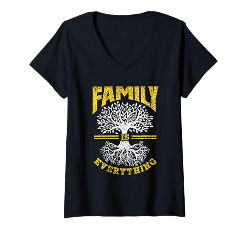 Damen Familie ist Alles Treffen Treffen Treffen Wiedervereinigung Familien T-Shirt mit V-Ausschnitt Damen Familie ist Alles Treffen Treffen Treffen Wiedervereinigung Familien T-Shirt mit V-Ausschnitt von Love Team Cute Meet Up Family Reunion
