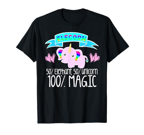 Einhorn Elefant Elehorn Mädchen Frauen Liebe Märchen niedlich T-Shirt Einhorn Elefant Elehorn Mädchen Frauen Liebe Märchen niedlich T-Shirt von Love Unicorns Animals Lover Gifts