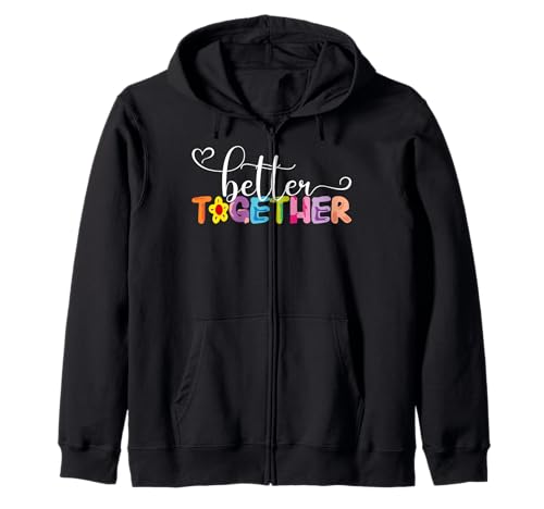 Besser zusammen, farbenfroher künstlerischer Stil für Männer und Frauen Kapuzenjacke Besser zusammen, farbenfroher künstlerischer Stil für Männer und Frauen Kapuzenjacke von Love Unity and Togetherness