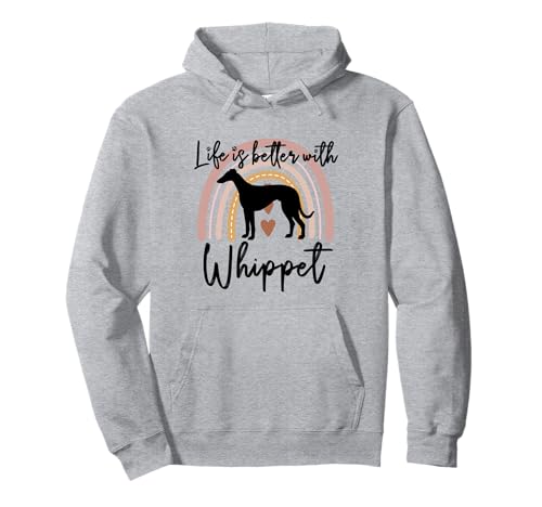 Life Better Whippet Rainbow Dog Damen Pullover Hoodie Life Better Whippet Rainbow Dog Damen Pullover Hoodie von Love Whippet Dog Fun