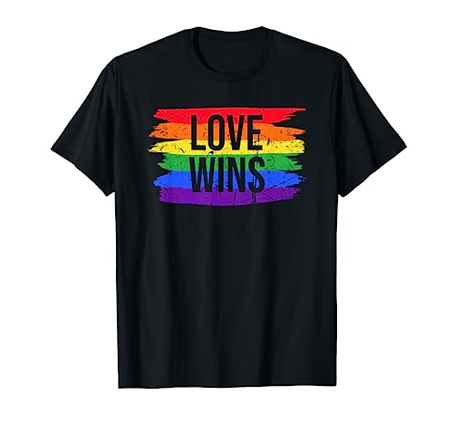 Pride Love Wins Pride Flag LGBTQ Support Men Women Kids T-Shirt Pride Love Wins Pride Flag LGBTQ Support Men Women Kids T-Shirt von Love Wins Pride Rainbow Flag Support LGBTQ Parade