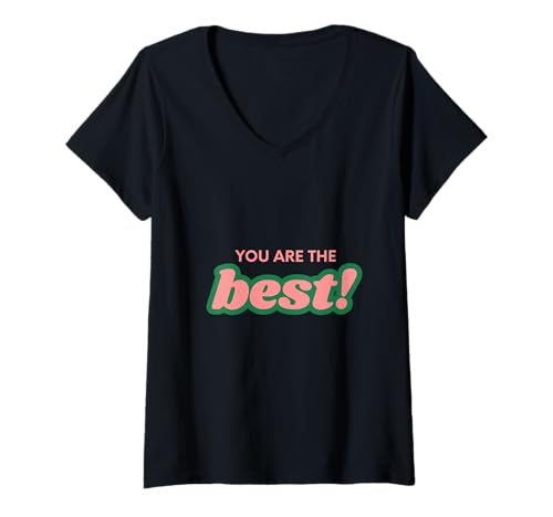 Damen Du bist die Beste Positivität Liebe T-Shirt mit V-Ausschnitt Damen Du bist die Beste Positivität Liebe T-Shirt mit V-Ausschnitt von Love encouragement peace
