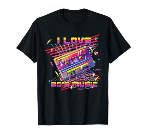 I love 80s music - Ich liebe 80er Jahre Musik Retro T-Shirt I love 80s music - Ich liebe 80er Jahre Musik Retro T-Shirt von Love the 80s, Gitfts & Co. Apparel