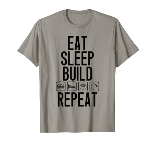 Lustige Eat Sleep Build Repeat Bausteine Männer Frauen Jugend T-Shirt Lustige Eat Sleep Build Repeat Bausteine Männer Frauen Jugend T-Shirt von Love to Build Bricks Toy Lovers Boys Girls Kids