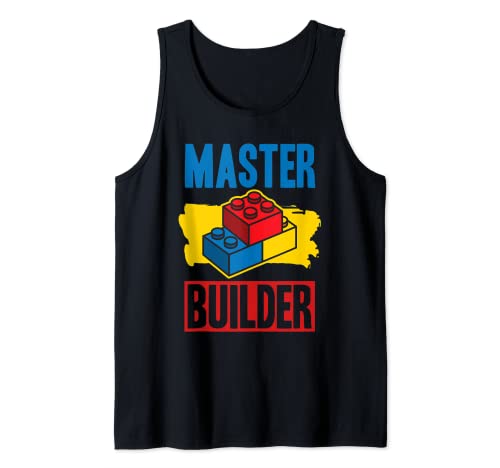 Lustige Meisterbausteine Bausteine Geschenk Männer Frauen Jugend Tank Top Lustige Meisterbausteine Bausteine Geschenk Männer Frauen Jugend Tank Top von Love to Build Bricks Toy Lovers Boys Girls Kids