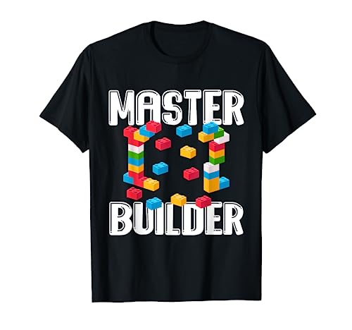 Lustiges Baustein-Geschenk für Männer und Frauen T-Shirt von Love to Build Bricks Toy Lovers Boys Girls Kids