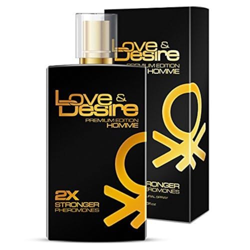 Love & Desire GOLD PREMIUM EDITION Pheromone für Männer 100ml FANTASTISCHE NEUE DUFT !!! Gewinnen Schöne Frauen- 4 Pheromones in 1 Perfume … von Love & Desire