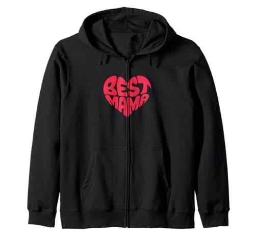 Best Mama – Heart Lettering Edition Muttertag Familie Kapuzenjacke Best Mama – Heart Lettering Edition Muttertag Familie Kapuzenjacke von Love & Letters Apparel Mama Mutter Familie