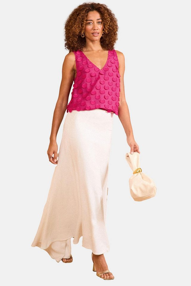 Love & Roses Blusentop Love & Roses Trägertop mit 3D-Pünktchen, Regular (1-tlg) von Love & Roses