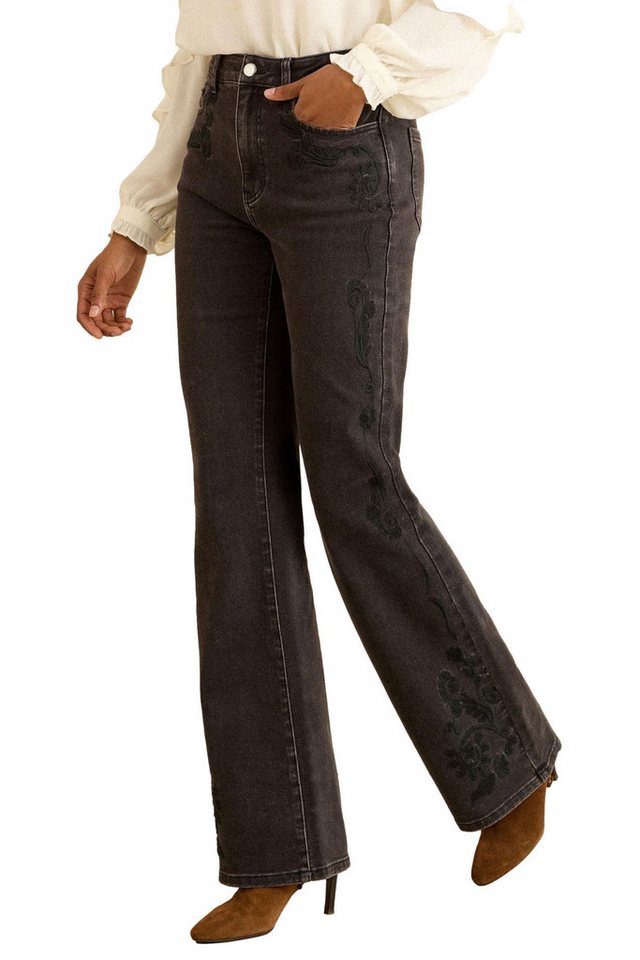 Love & Roses Bootcut-Jeans Love & Roses Bootcut-Jeans, Kurzgröße (1-tlg) von Love & Roses