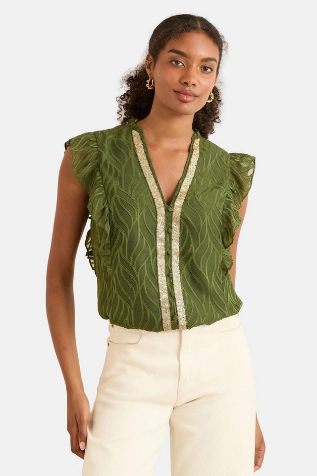 Love & Roses Druckbluse Love & Roses Bluse mit Flatterärmeln, Regular (1-tlg) von Love & Roses