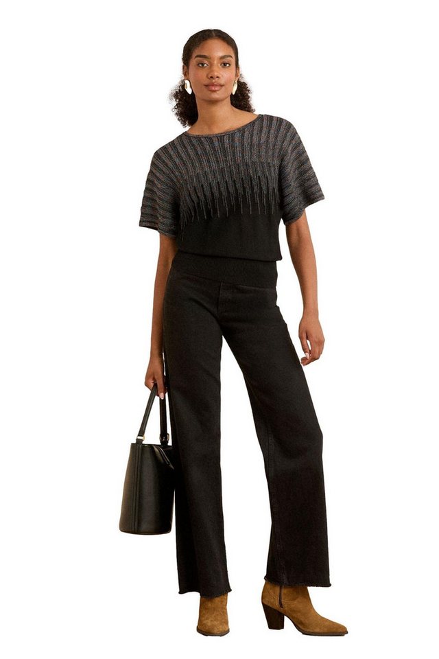 Love & Roses Fledermausshirt Love & Roses Strickoberteil mit Fledermausärmeln (1-tlg) von Love & Roses