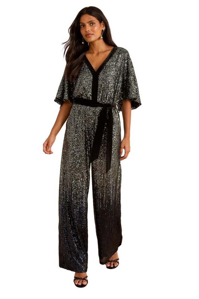 Love & Roses Jumpsuit Love & Roses Kurzärmeliger Samtoverall (1-tlg) von Love & Roses