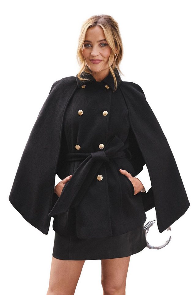 Love & Roses Kurzmantel Love & Roses Cape-Mantel (1-tlg) von Love & Roses