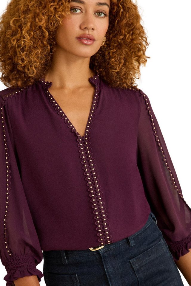 Love & Roses Langarmbluse Love & Roses Bluse mit 3/4-Ärmeln, Petite (1-tlg) von Love & Roses