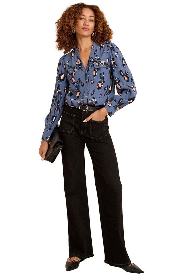 Love & Roses Langarmbluse Love & Roses Langärmeliges Utility-Hemd (1-tlg) von Love & Roses