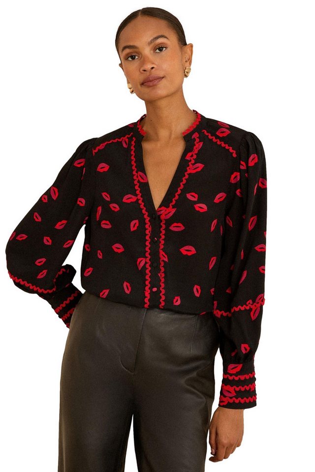 Love & Roses Langarmbluse Love & Roses Langärmlige Bluse, Petite (1-tlg) von Love & Roses