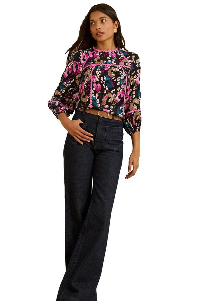 Love & Roses Langarmbluse Love & Roses Ric-Rac-Bluse, Regular (1-tlg) von Love & Roses